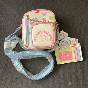 Meowshroom Crossbody and Matching Wallet